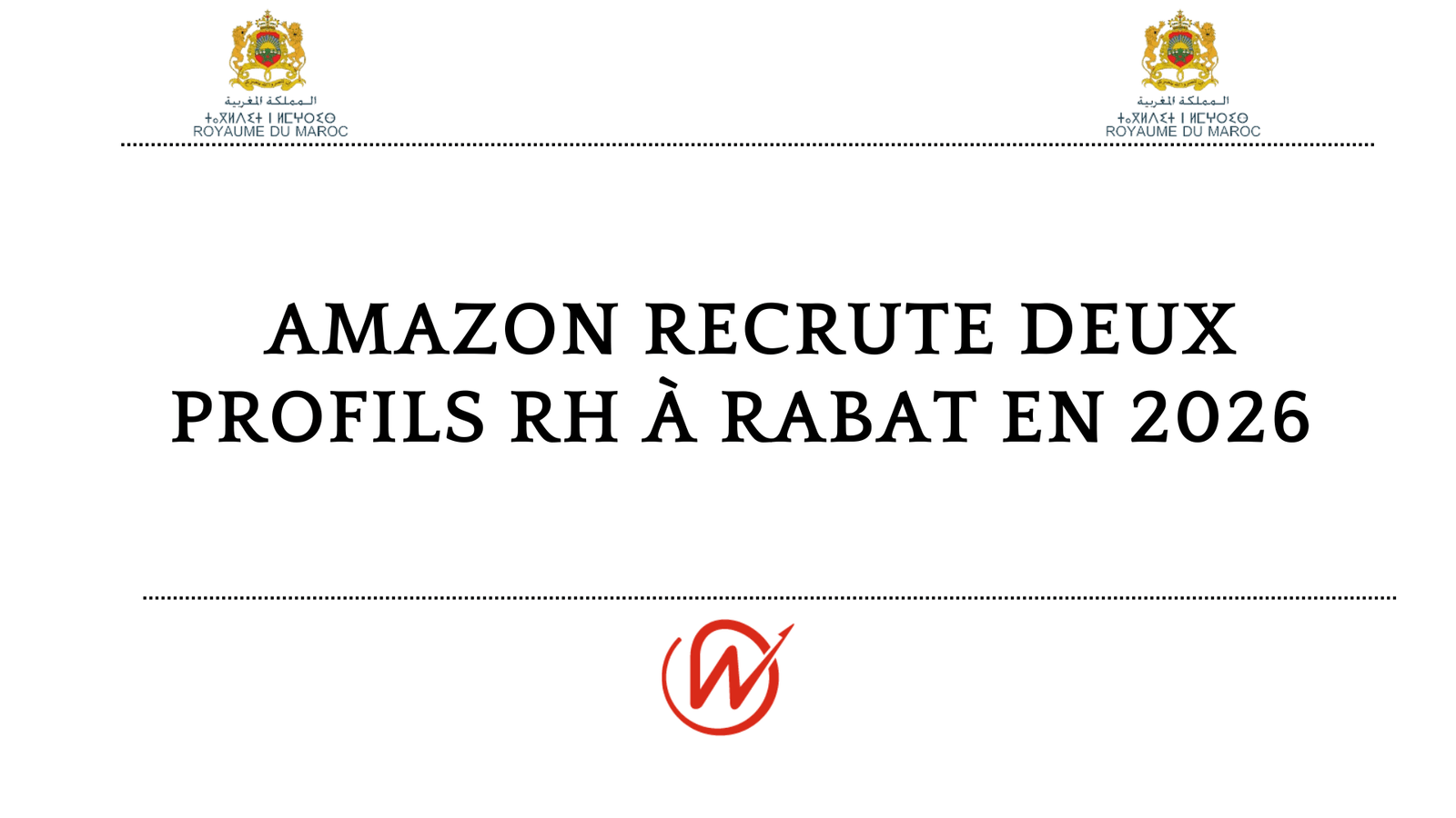 Amazon recrute deux profils RH à Rabat en 2026