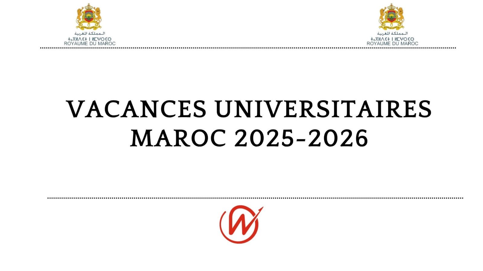 Vacances Universitaires Maroc 2025-2026